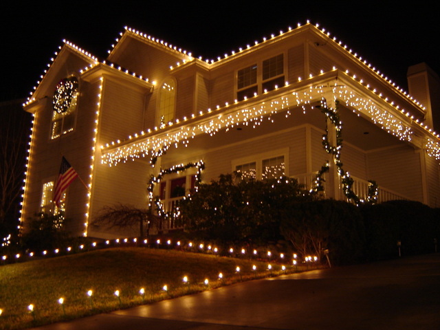 Christmas Light hanging service provided by Morq Roofing LLC