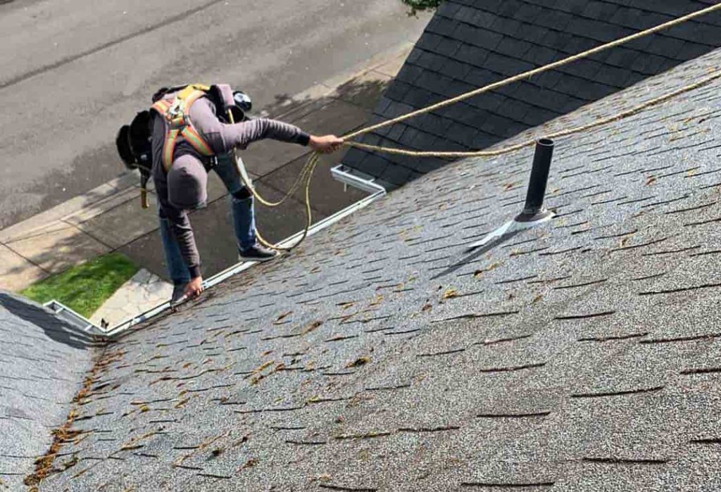 Gutter cleaning and other roof maintenance services